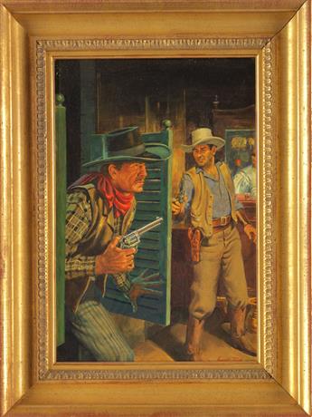 (PULP / WESTERN.)  ERNEST TONK. Saloon Stick-Up.